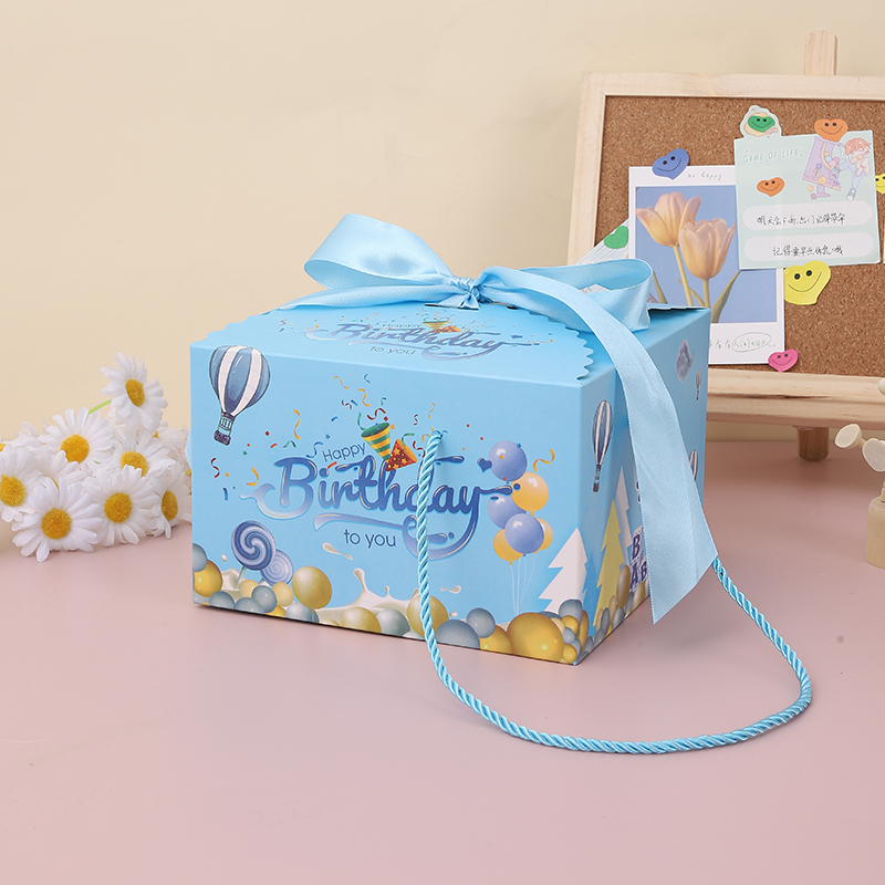 Cumpleaños de bebés de luna llena, 100 días, caja de regalo, caja vacía, caja de dulces de boda portátil, caja de regalo de mano, embalaje de vuelta image 3