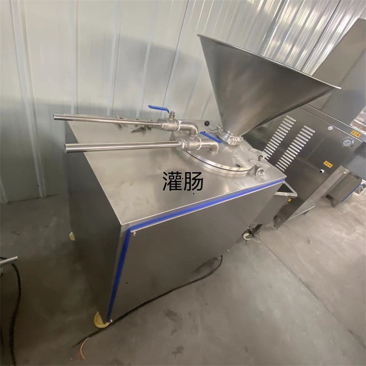 腊肠糯米肠灌肠机 万宏牌红肠血肠灌肠机 商用全自动灌肠机