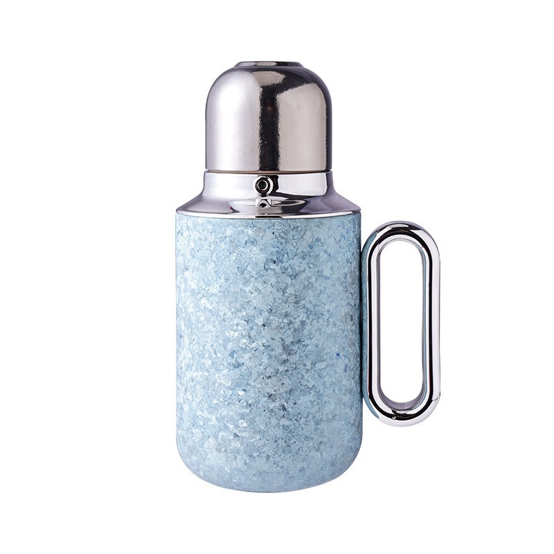 Temperatura mecánica de hervir tetera doméstica de gran capacidad, mango portátil, taza de aislamiento térmico, titanio puro de alta calidad, recipiente de aislamiento térmico de regalo