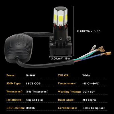 Distance and Direction, Motorcycle headlights, headlights