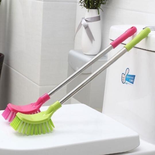 Creative Long-handled Toilet Brush Set Bathroom Toilet Brush Bathroom Stainless Steel Cleaning Brush Toilet Brush Brush