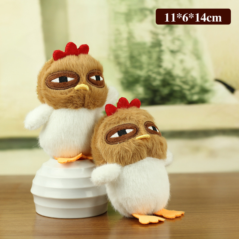 Lovely cute chick colgante juguetes de peluche Chickpea puesta de huevo muñeca bolsas colgantes llaveros muñecas