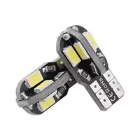 Автомобильная светодиодная лампа t10 w5w 5730 8SMD декодирующая лампа для чтения CANBU ширина света номерного знака маленький свет
