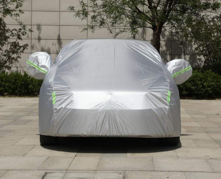 In-Stock 210D Oxford Cloth Car Cover with Fleece Lining, Thickened for Rain, Snow, Frost, and Sun Protection, Full Car Cover