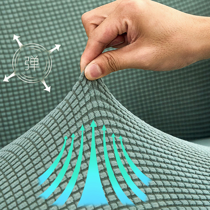 Cubierta de sofá moderna y simple, cubierta de cojín general de cuatro estaciones, todo incluido, resistente al polvo, elástico, resistente al gato.