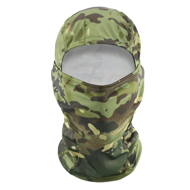 Summer camouflage ice-silk all-in-one head cover outdoor cycling mask fishing sun protection scarf