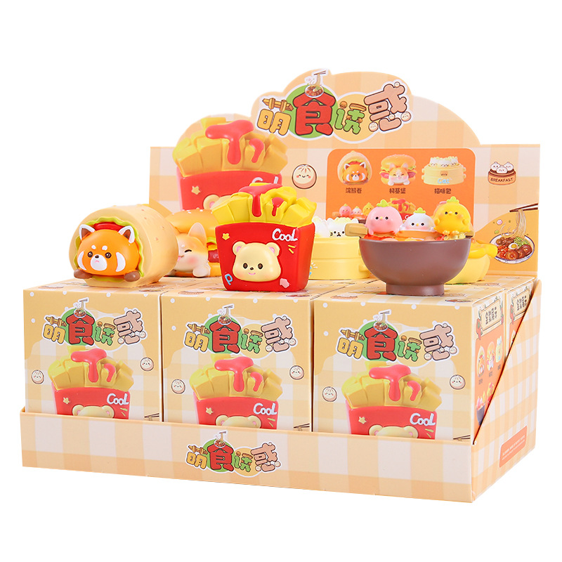 Nuevos productos explosivos, linda tentación de comida, caja ciega, decoración linda de dibujos animados, decoración de automóviles, venta al por mayor, regalos de vacaciones, venta directa de fábrica