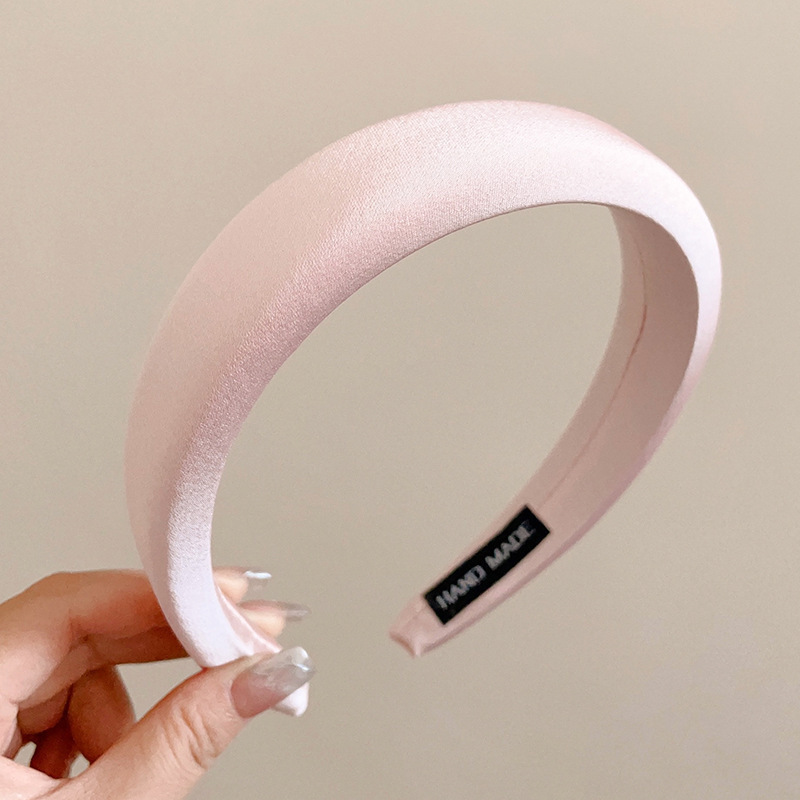 Brazo de cabello negro plegado para mujeres retro francés alto cráneo de borde ancho brazo de cabello de compresión para el cabello Bundle para el cabello fuera de la guarnición universal image 90