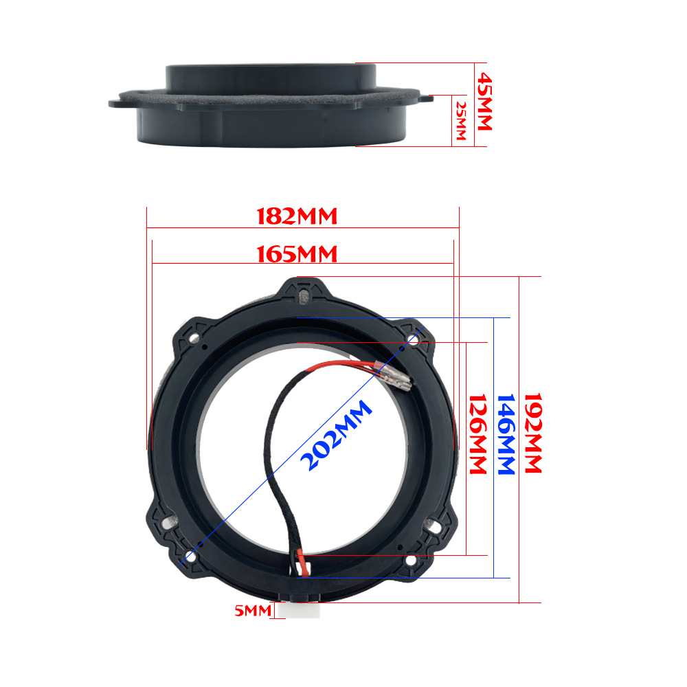 Modern Car-Specific Non-Destructive Installation 6.5inch Car Horn Accessory Gasket Base Bracket Original Car Plug
