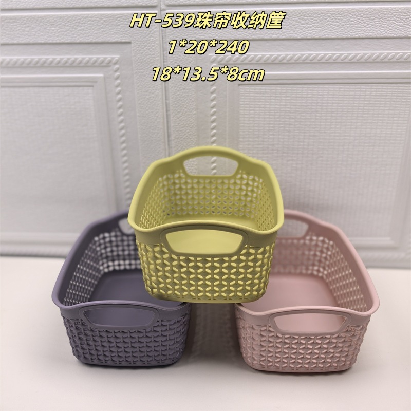 Venta al por mayor Linyi multi-Yuan Department Store conveniente cesta de almacenamiento de plástico para el hogar cesta de pan al vapor cesta de almacenamiento de artículos diversos del hogar cesta de plástico