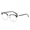 Bright Black Silver Frame