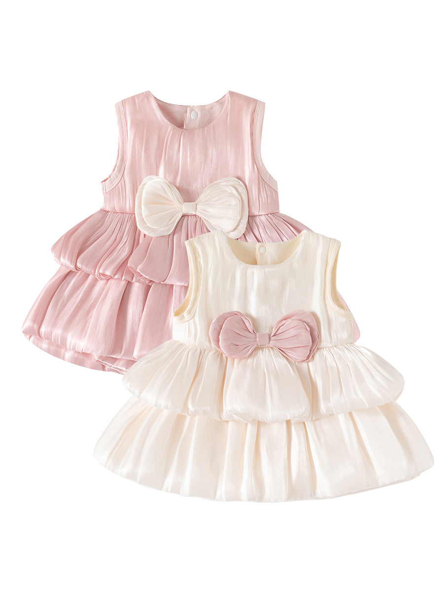 Summer children's soft thin sleevless dress sleevless