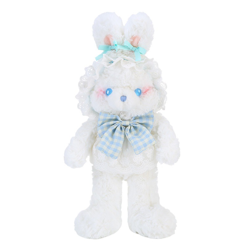 Abrazo bebé genuino Lolita conejo muñeca cinta pajarita oso de peluche de juguete animal muñeca de trapo regalo