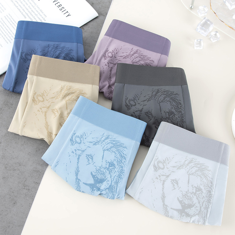 Pantalones interiores para hombres de verano ultra delgadas frescas y secas rápidas deportivas cómodas pantalones planos para niños