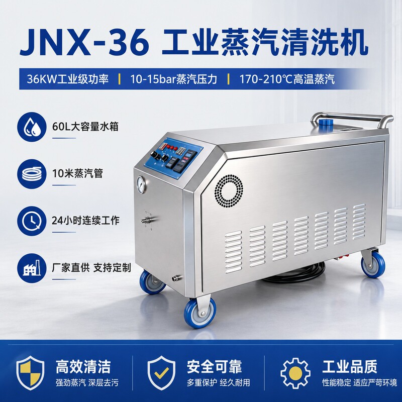 Industrial Steam Cleaning Machine 36Kw Saturated Steam Degreasing Equipment Mechanical Parts Surface Cleaning Machine