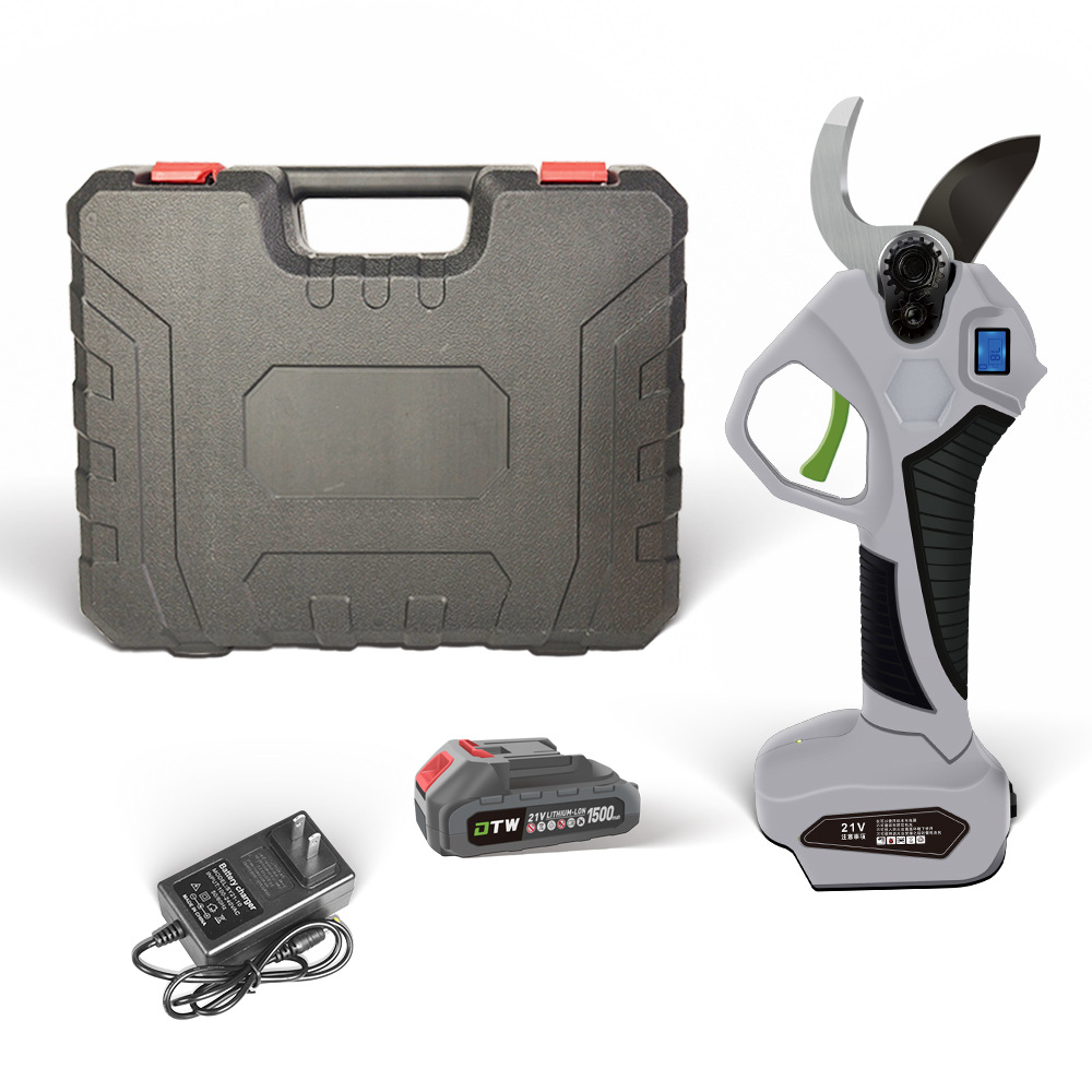 Tijeras de podar eléctricas sin escobillas tijeras de jardín de árboles frutales de litio eléctricas se centran en las ramas de frutas directas de fábrica al por mayor