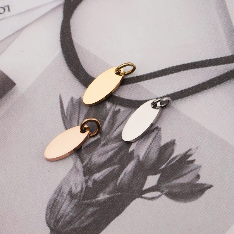 1 Piece Quantity 304 Stainless Steel Material Wafer, Customization Laser Engraving Pattern Stainless Steel Wafer Customization Laser Engraving Polished Pendant Pendant