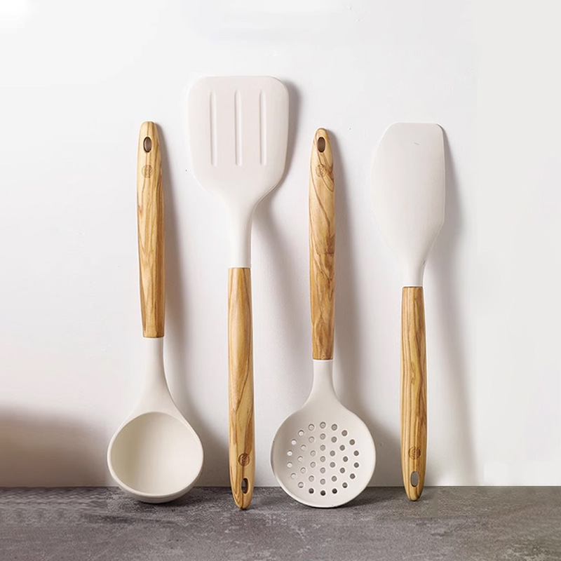 Dintake set de cocina de alta temperatura resistente a la comida para utensilios de cocina domésticos, pala para fritar verduras, pala especial para olla antiadherente