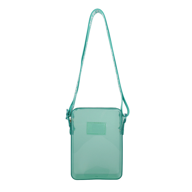 Bolso de teléfono móvil vertical de PVC transparente de alto valor para mujer 2025 nueva tendencia fuera de moda casual bolso de mensajero de un solo hombro