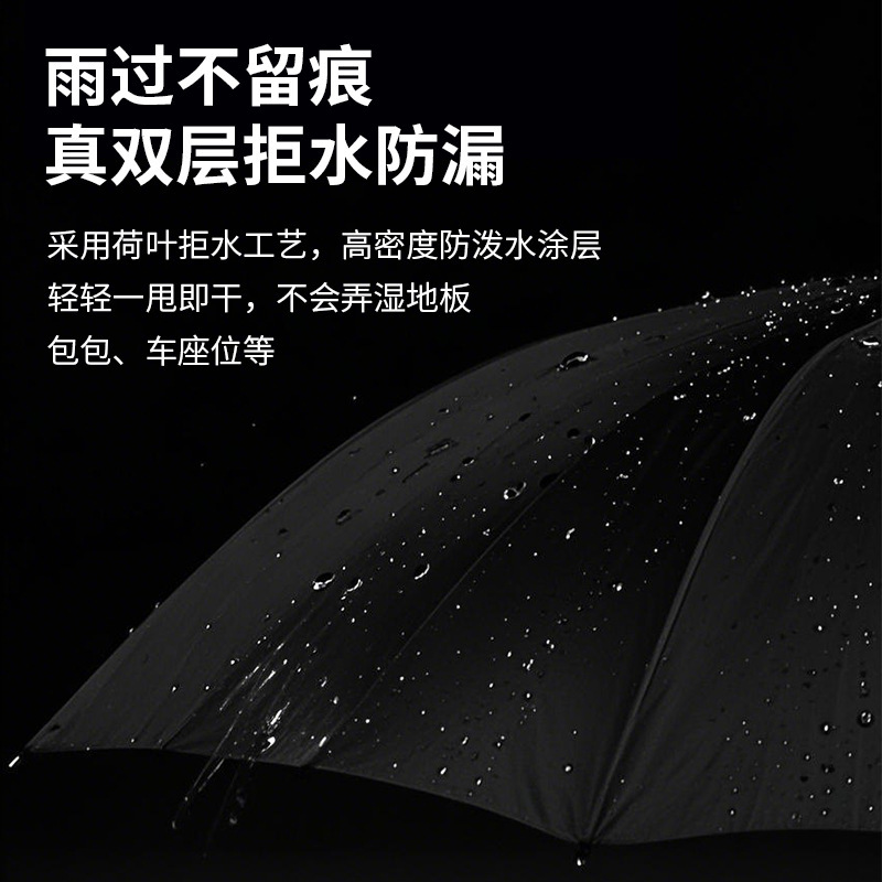 高尔夫双层自动雨伞长柄大号加固加厚结实抗暴风雨三人男女学生伞|undefined