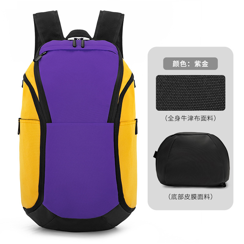 캐주얼 백팩 - 퍼플 골드 L