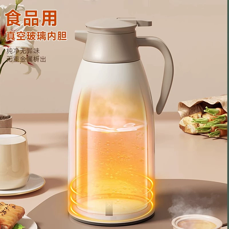 Old-fashioned capacious hygienic thermos for students, thermocover