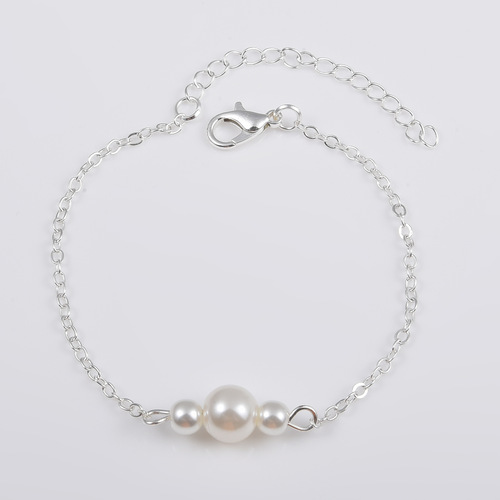 European and American cross-border new product, temperament fashion, micro-white pearl matte surface bracelet, women's Mother's Day gift jewelry