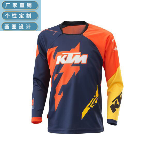 Hot Selling Mountain Bike Off-Road Motorcycle Clothing T-Shirt Ktm Downhill Clothing Cycling Clothing Short-Sleeved Tops for Men