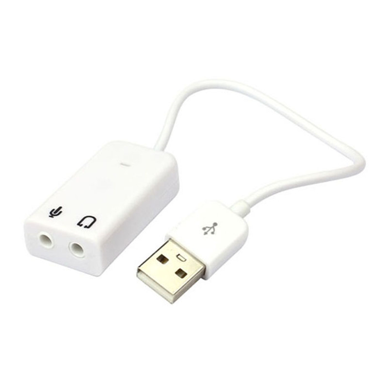 メーカーのノートパソコンの有線USB 7.1サウンドカードの外付けの独立したコンピュータのデスクトップはケーブルを持っています。|undefined