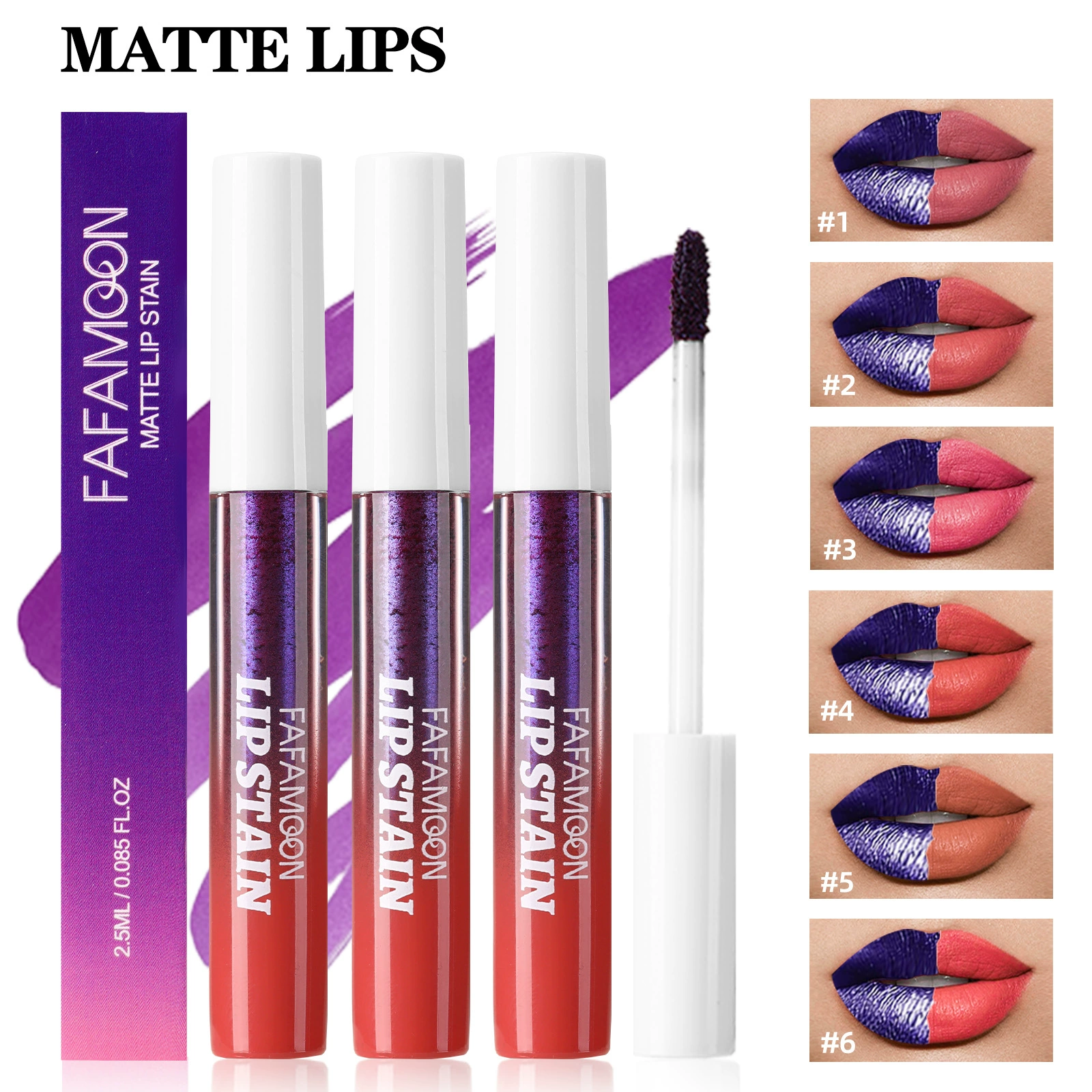 Трансграничный разорванный губный помада водонепроницаемый и не окрашенный