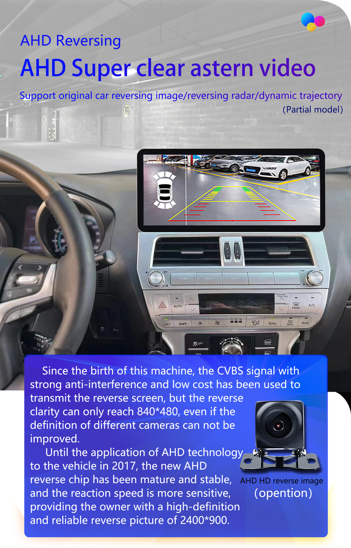 Suitable for 2010-2020 Toyota Prado New and Old Models Modification 12.3inch Android Large Screen Navigator