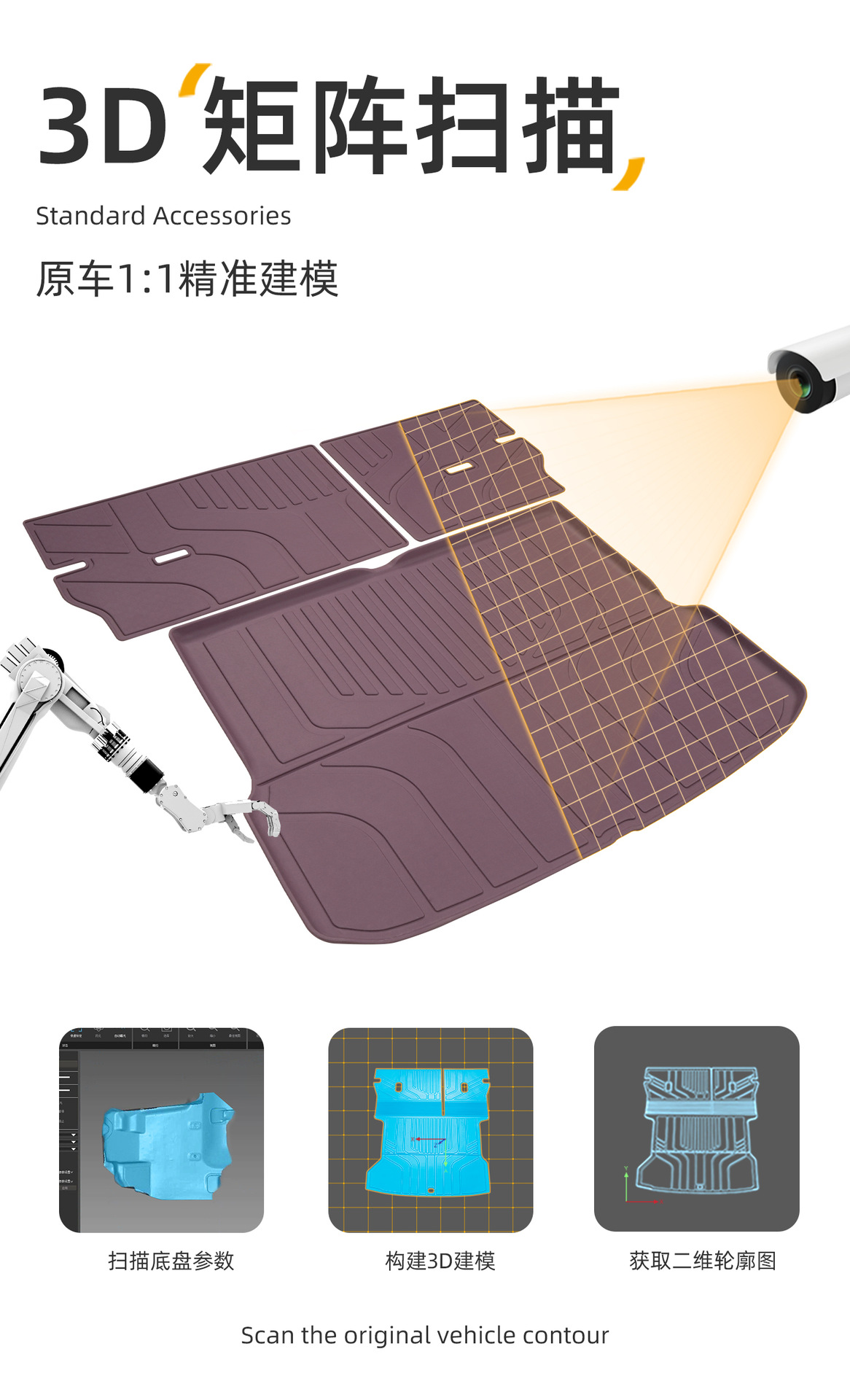 Suitable for Leapmotor B10 trunk mat, 25-26 model, special integrated TPE car trunk mat