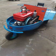乘坐水旱两用旋耕机  水上农用淤泥船型水塘 水田旱地机耕船