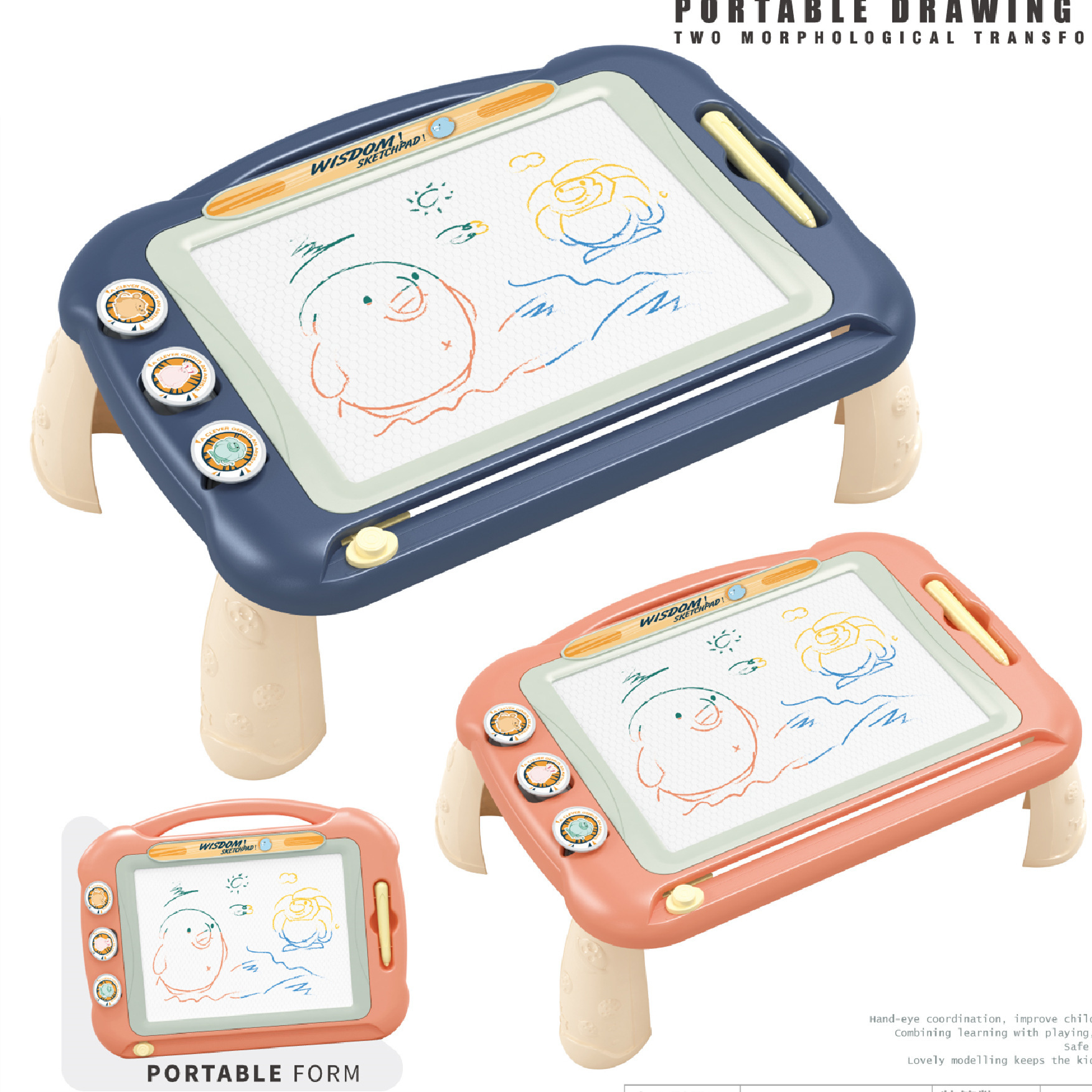 Comercio exterior infantil color magnético tablero de dibujo juguetes magnéticos tablero de dibujo de graffiti educación temprana puzzle color tablero de escritura juguetes