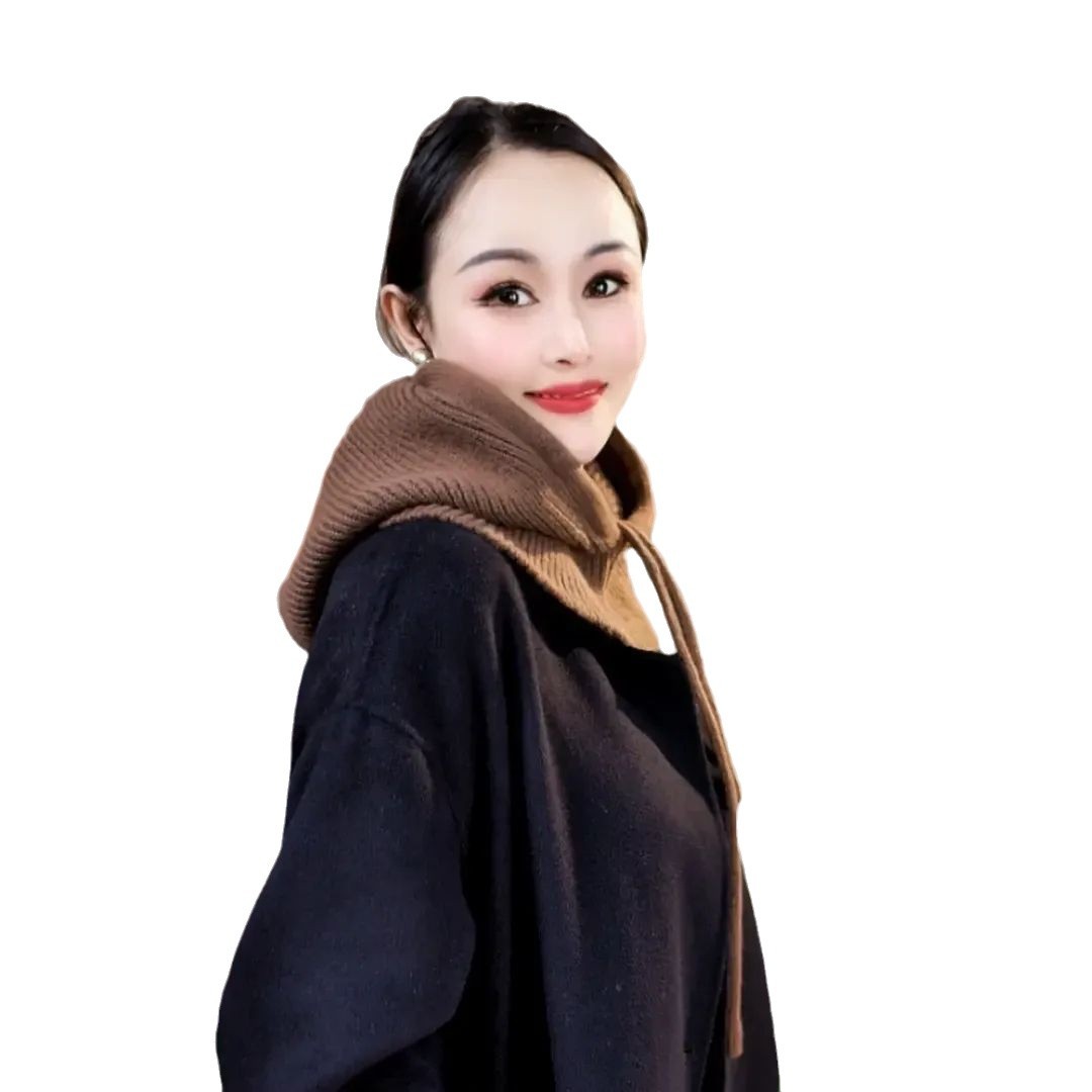 2024 새로운 라파 모자 앙고라 모자 스카프 따뜻한 부드러운 서랍 목 10683