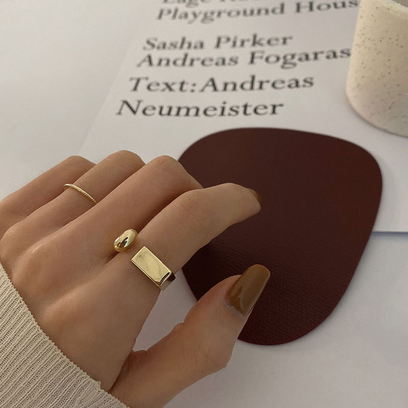 simple Ushaped geometric opening ring fashion sexy index finger ringpicture2