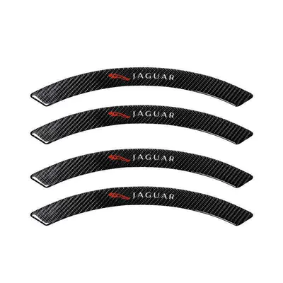 Qapı və bamper qoruyucu zolaqlar — carbon fiber wheel arch stickers - jaguar-carbon-fiber-wheel-arches-4-piece-set-unpackaged