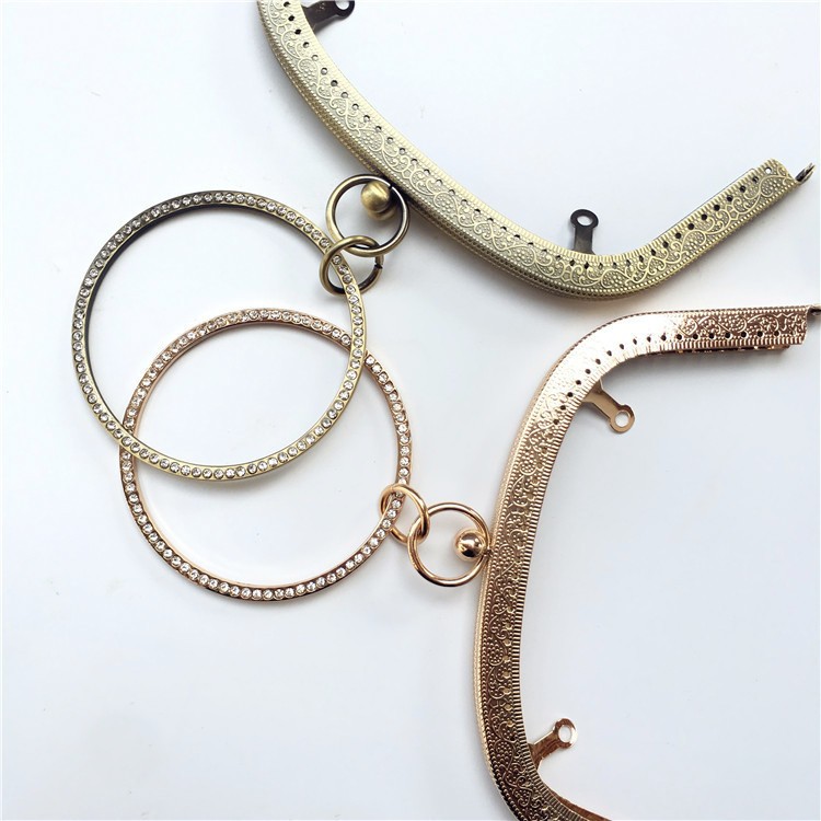 18.5cm brazalete de diamantes en relieve arqueado oro con brazalete de mano, oro de mano