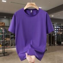 大码男装特大号短袖棉T恤夏季加大宽松360斤加肥胖子圆领冰瓷棉