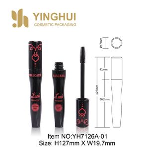 DIY Design Asymmetrical Lip Gloss Tube Silk Screen Cartoon Pattern Standard Brush Head Makeup Packaging Material