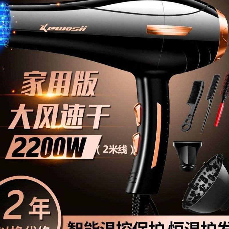 Professional Hair Dryer for Salons, High-Power Negative Ion Hot and Cold Air Dryer for Home and Barber Shops, Factory Wholesale