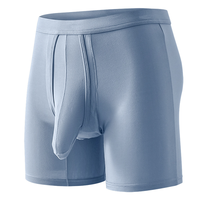 Ropa interior para hombres boxeadores separación de balas pantalones cortos deportivos de verano cómodos hombres transpirables boxeadores pantalones alargados piernas
