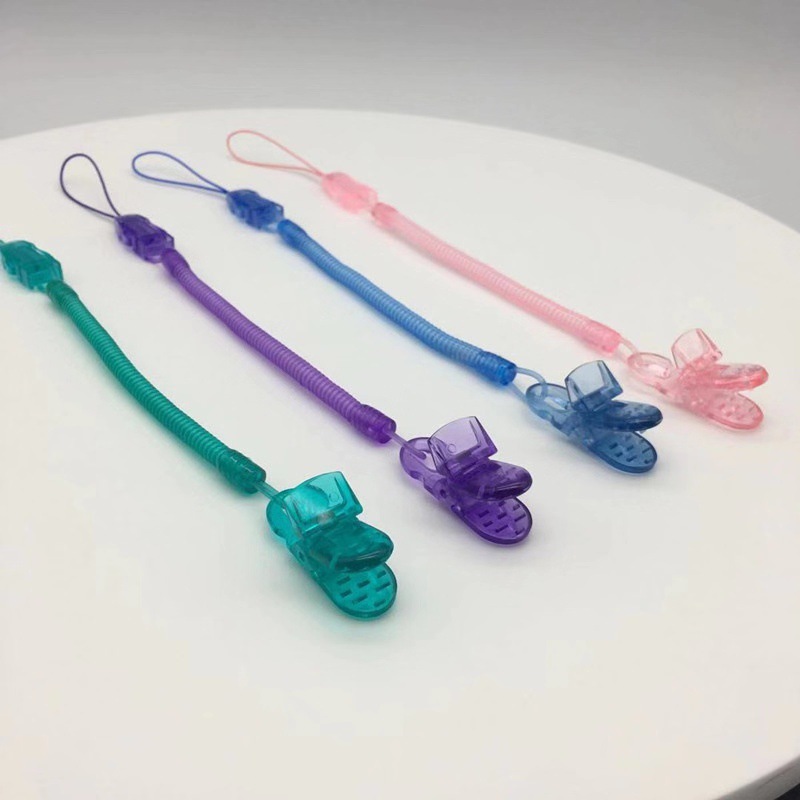 Factory Direct pacifier chain buckle bite music anti-drop chain buckle nipple chain anti-drop chain clip lanyard