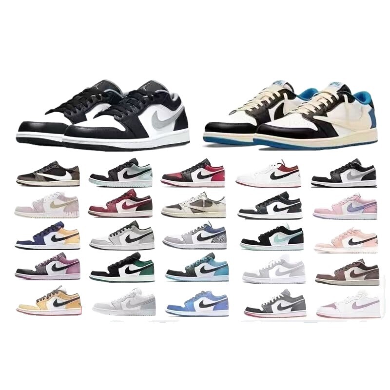 莆田純正 AJ1 ロートップアッシュバスケットボールシューズアッシュ郭アレン男性と女性のスポーツシューズクロスボーダー卸売|undefined