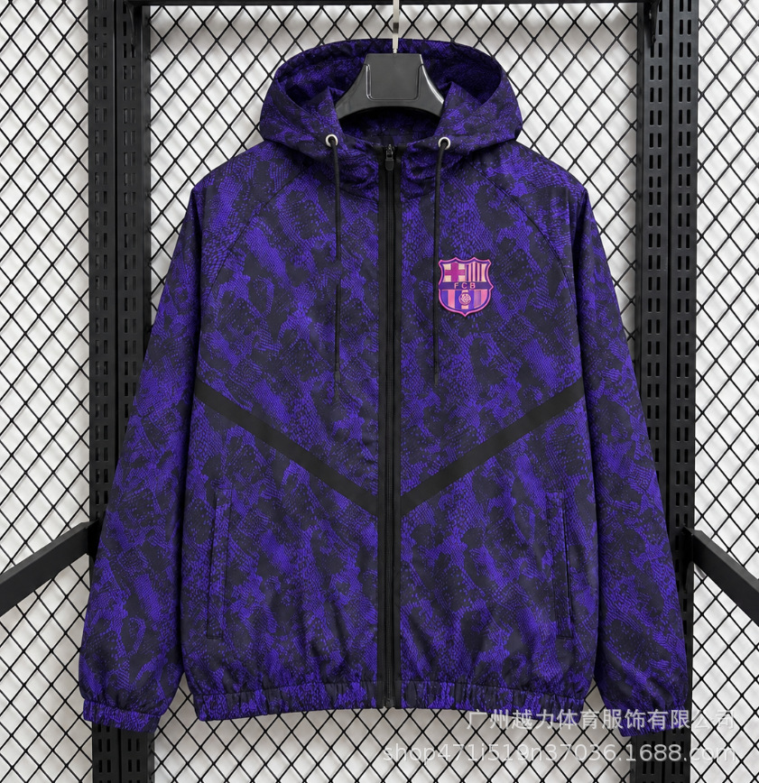 Chaqueta Bordada retro de manga larga y gruesa Manchester United Barcelona Inglaterra Brasil Real Madrid Liverpool image 52