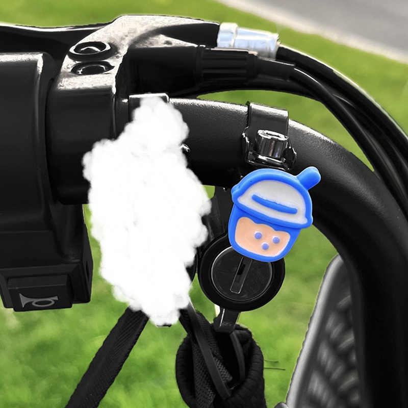 Electric car helmet lock anti-theft fixed hook cute cartoon motorcycle battery car safety helmet anti-theft lock universal