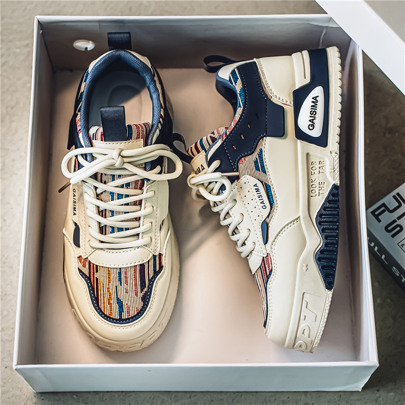 2025 cuatro estaciones de la marea nacional camuflado nicho de hombres zapatos de cuero al aire libre zapatos deportivos de estilo de port zapatos de hombre