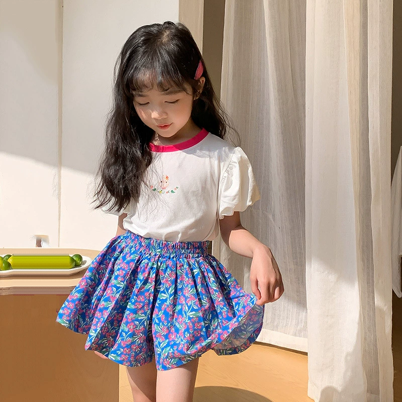 Brand skirt, trousers, shorts, Korean style, flowered, floral print, boho style