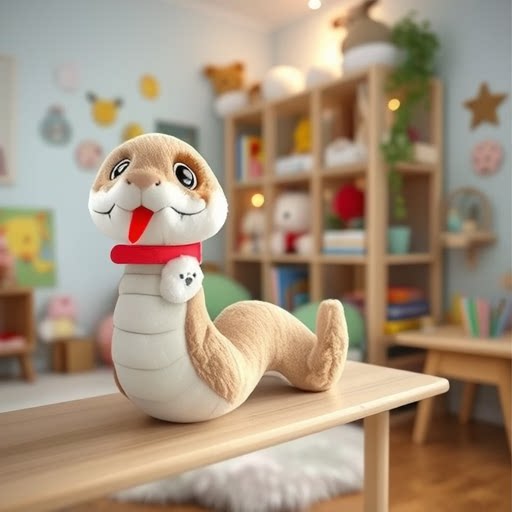 Love puppy snake dot doll sleeping pillow snake year of the snake mascot doll doll snake plush toy wholesale