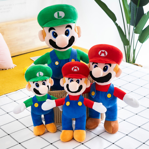 Cross-border foreign trade plush toys Super Mario doll Mario cartoon doll rag doll children's birthday gift